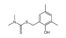 Dimethyl-dithiocarbamic acid 2-hydroxy-3,5-dimethyl-benzyl ester结构式