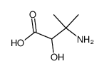 acide 2-hydroxy-3-methyl-3-amino-butanoique结构式