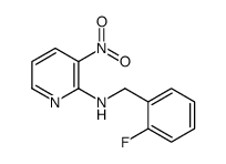 N-[(2-fluorophenyl)methyl]-3-nitropyridin-2-amine结构式