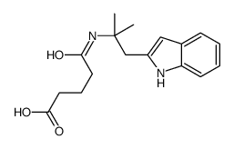 5-[[1-(1H-indol-2-yl)-2-methylpropan-2-yl]amino]-5-oxopentanoic acid Structure