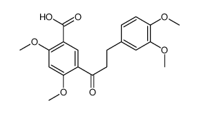 5-[3-(3,4-dimethoxyphenyl)propanoyl]-2,4-dimethoxybenzoic acid Structure
