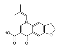 5-(2-methyl-propenyl)-8-oxo-2,3,5,8-tetrahydro-furo[2,3-g]quinoline-7-carboxylic acid Structure