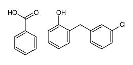 benzoic acid,2-[(3-chlorophenyl)methyl]phenol Structure