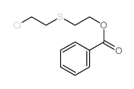 2-(2-chloroethylsulfanyl)ethyl benzoate structure