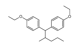 1-ethoxy-4-[1-(4-ethoxyphenyl)-2-methylpentyl]benzene Structure