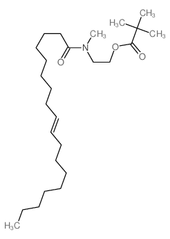 2-(methyl-octadec-9-enoyl-amino)ethyl 2,2-dimethylpropanoate结构式