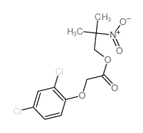 Acetic acid,2-(2,4-dichlorophenoxy)-, 2-methyl-2-nitropropyl ester结构式