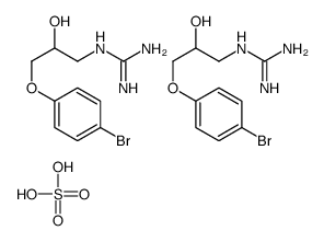 2-[3-(4-bromophenoxy)-2-hydroxypropyl]guanidine,sulfuric acid结构式