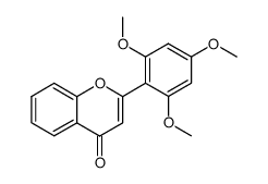 2',4',6'-trimethoxyflavone结构式
