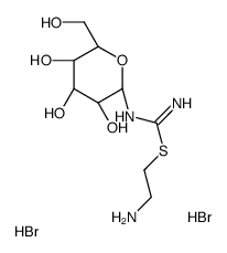 2-aminoethyl N'-[(3S,4R,5R,6S)-3,4,5-trihydroxy-6-(hydroxymethyl)oxan-2-yl]carbamimidothioate,dihydrobromide Structure