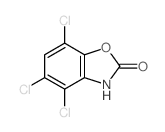 2(3H)-Benzoxazolone,4,5,7-trichloro- Structure