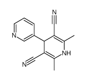 2,6-dimethyl-4-pyridin-3-yl-1,4-dihydropyridine-3,5-dicarbonitrile结构式