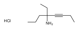 4-ethyloct-5-yn-4-ylazanium,chloride结构式