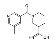 1-(5-methylpyridine-3-carbonyl)piperidine-3-carboxamide结构式