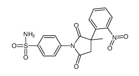 4-[3-methyl-3-(2-nitrophenyl)-2,5-dioxopyrrolidin-1-yl]benzenesulfonamide Structure