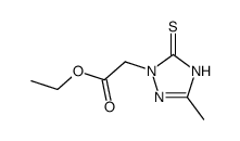 (3-methyl-5-thioxo-4,5-dihydro-[1,2,4]triazol-1-yl)-acetic acid ethyl ester结构式