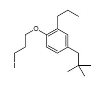 4-(2,2-dimethylpropyl)-1-(3-iodopropoxy)-2-propylbenzene结构式