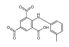 2-(3-methylanilino)-3,5-dinitrobenzoic acid Structure