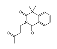 4,4-dimethyl-2-(3-oxobutyl)isoquinoline-1,3-dione结构式