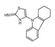 4-(1,2,3,4-tetrahydrocarbazol-9-yl)-1,3-thiazol-2-amine结构式