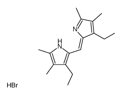 (3,3'-diethyl-4,5,4',5'-tetramethyl-2,2'-dipyrryl)methene hydrobromide Structure