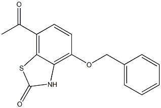 7-acetyl-4-(benzyloxy)-1,3-benzothiazol-2(3H)-one Structure