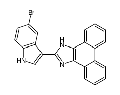 2-(5-Bromo-1H-indol-3-yl)-1H-phenanthro[9,10-d]imidazole结构式