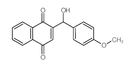 2-[hydroxy-(4-methoxyphenyl)methyl]naphthalene-1,4-dione结构式