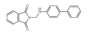 2-[[(4-phenylphenyl)amino]methyl]isoindole-1,3-dione结构式