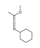 N-cyclohexyl-2-methoxyprop-1-en-1-imine结构式