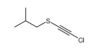 1-(2-chloroethynylsulfanyl)-2-methylpropane结构式