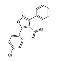 3-phenyl-4-nitro-5-(p-chlorophenyl)-1,2-oxazole Structure