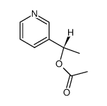 (-)-(S)-1-(3-Pyridyl)ethyl acetate结构式