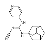 Guanidine, N-cyano-N-4-pyridinyl-N-tricyclo(3.3.1.1(sup 3,7))dec-1-yl-结构式