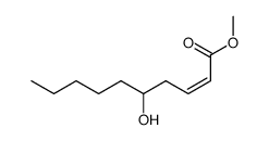 (+/-)-5-hydroxy-dec-2c-enoic acid methyl ester Structure