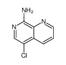 8-amino-5-chloro-1,7-naphthyridine结构式