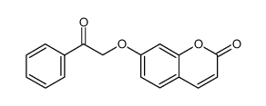 7-(2-oxo-2-phenylethoxy)-2H-chromen-2-one structure