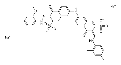 3-[(2,4-Dimethylphenyl)azo]-4-hydroxy-7-[[5-hydroxy-6-[(2-methoxyphenyl)azo]-7-sulfo-2-naphthalenyl]amino]-2-naphthalenesulfonic acid disodium salt picture