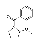 1-benzoyl-2-methoxypyrrolidine结构式