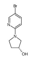 (R)-1-(5-BROMO-PYRIDIN-2-YL)-PYRROLIDIN-3-OL Structure