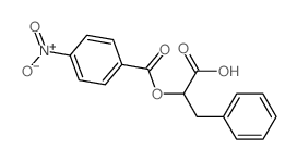 Benzenepropanoic acid, a-[(4-nitrobenzoyl)oxy]- structure