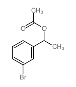 1-(3-bromophenyl)ethyl acetate结构式