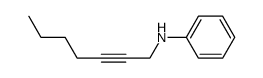 N-(hept-2-yn-1-yl)aniline结构式