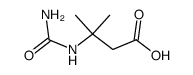 3-methyl-3-ureidobutanoic acid结构式