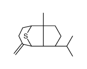 (1S,8aα)-Decahydro-3aα-methyl-7-methylene-1-isopropyl-4α,8α-epithioazulene结构式
