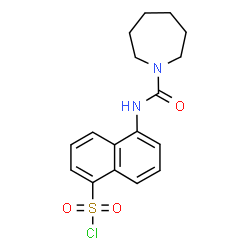 5-[(AZEPANE-1-CARBONYL)-AMINO]-NAPHTHALENE-1-SULFONYL CHLORIDE Structure