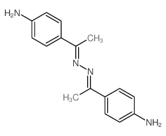 Ethanone,1-(4-aminophenyl)-, 2-[1-(4-aminophenyl)ethylidene]hydrazone Structure