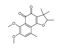 (+)-2,3-Dihydro-7,8-dimethoxy-2,3,3,9-tetramethylnaphtho[1,2-b]furan-4,5-dione结构式