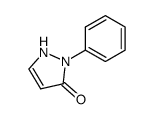 1,2-Dihydro-2-phenyl-3H-pyrazol-3-one Structure