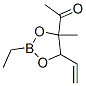 1-(5-Ethenyl-2-ethyl-4-methyl-1,3,2-dioxaborolan-4-yl)ethanone Structure